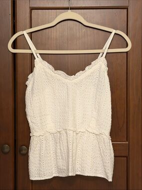 Women’s Lace-Trim Eyelet Camisole